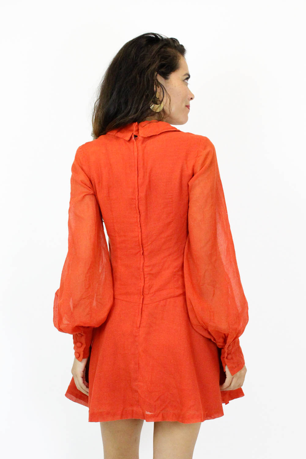 vintage coral dress