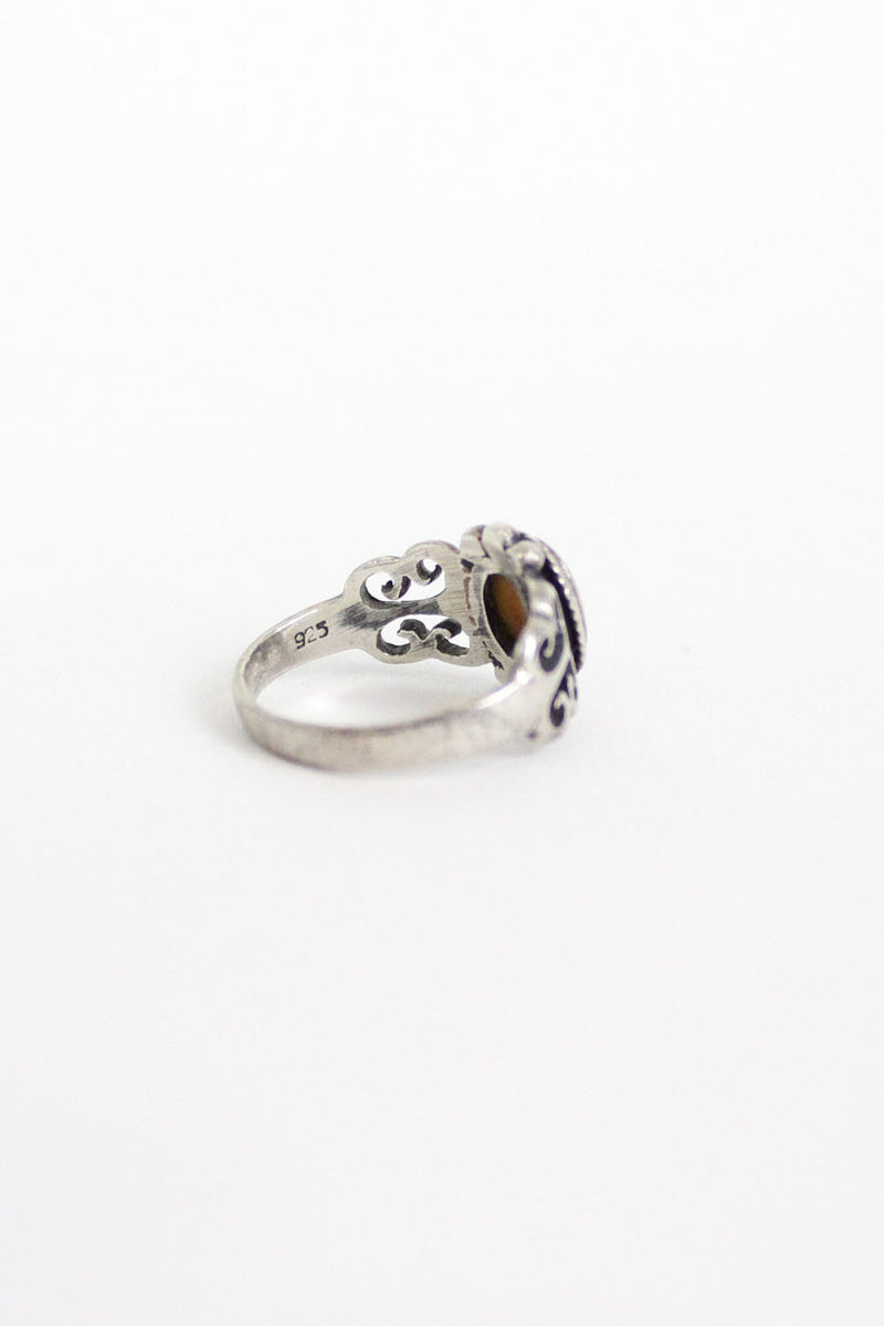 Scrolled Sterling Ring