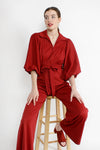 Maroon Bell Jumpsuit S/M