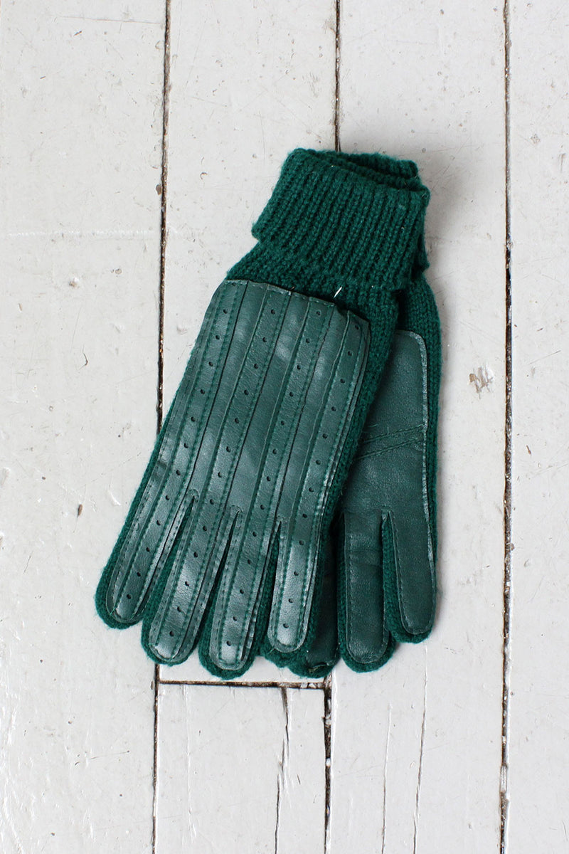 Hunter Green 70s Gloves