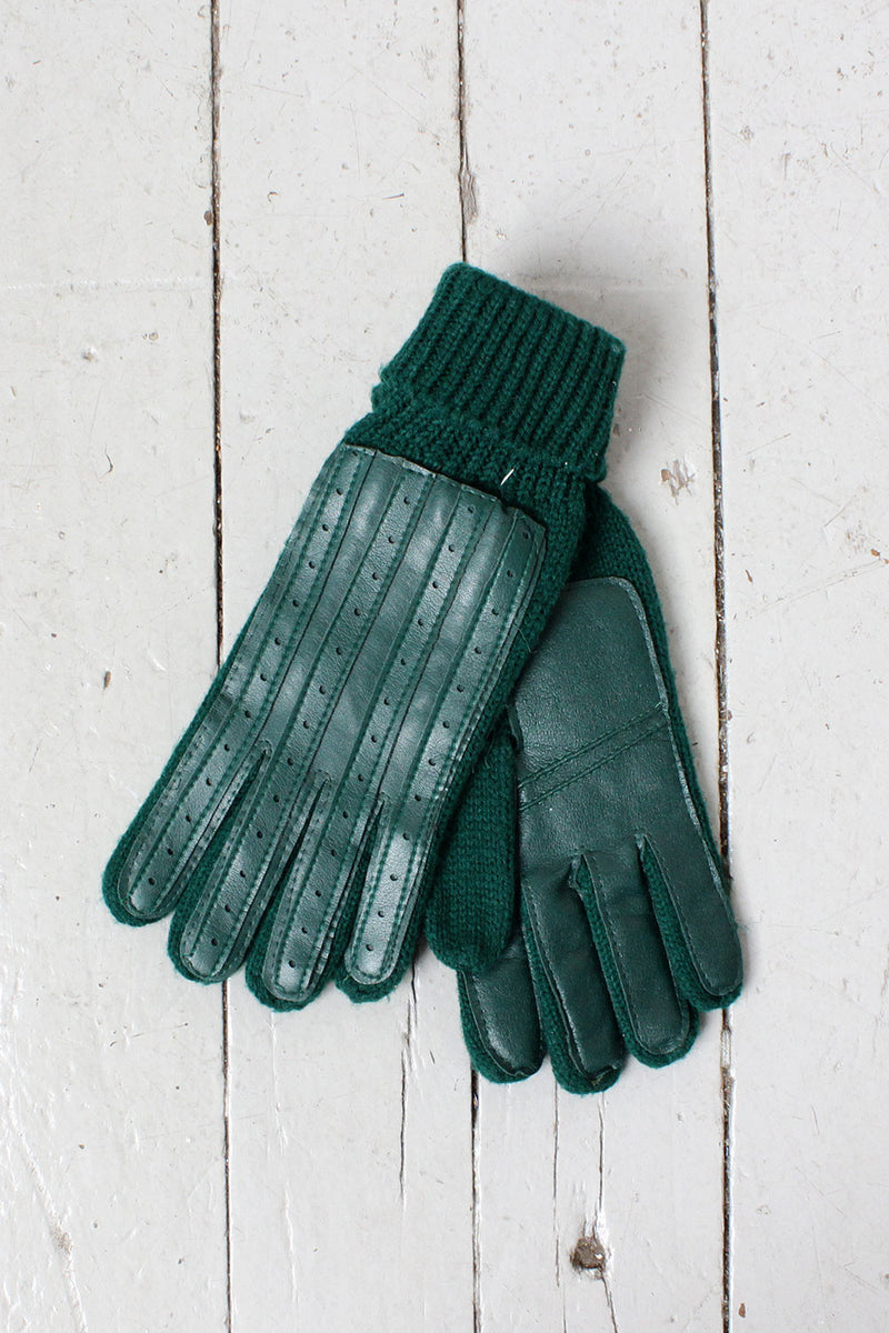 Hunter Green 70s Gloves