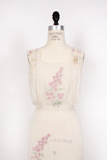 30s Sheer Ivory Gown S