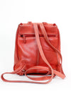 Red Leather Backpack