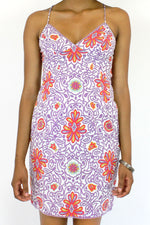 SALE / Nicole Miller print dress XS