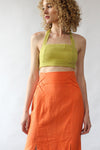 Naranja Linen Laced Skirt M