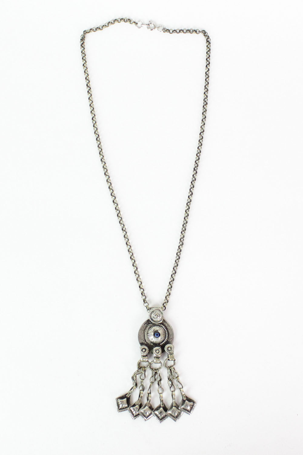 Beady Evil Eye Pendant Necklace