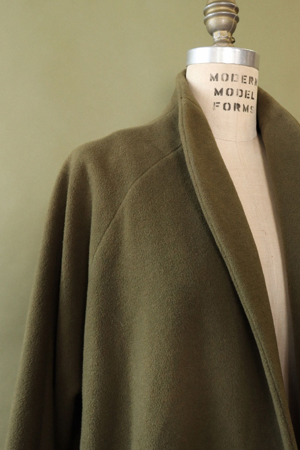 Olive Calvin Klein Swing Coat S-L