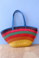 Fruity Stripe Beach Bag