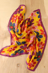 Starburst Silk Floral Scarf