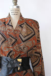 Earthy Paisley Duster  M/L