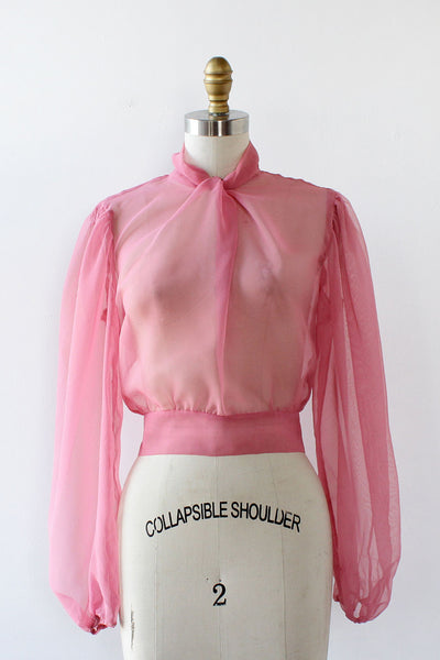 Sheer Pink Blouse XS/S