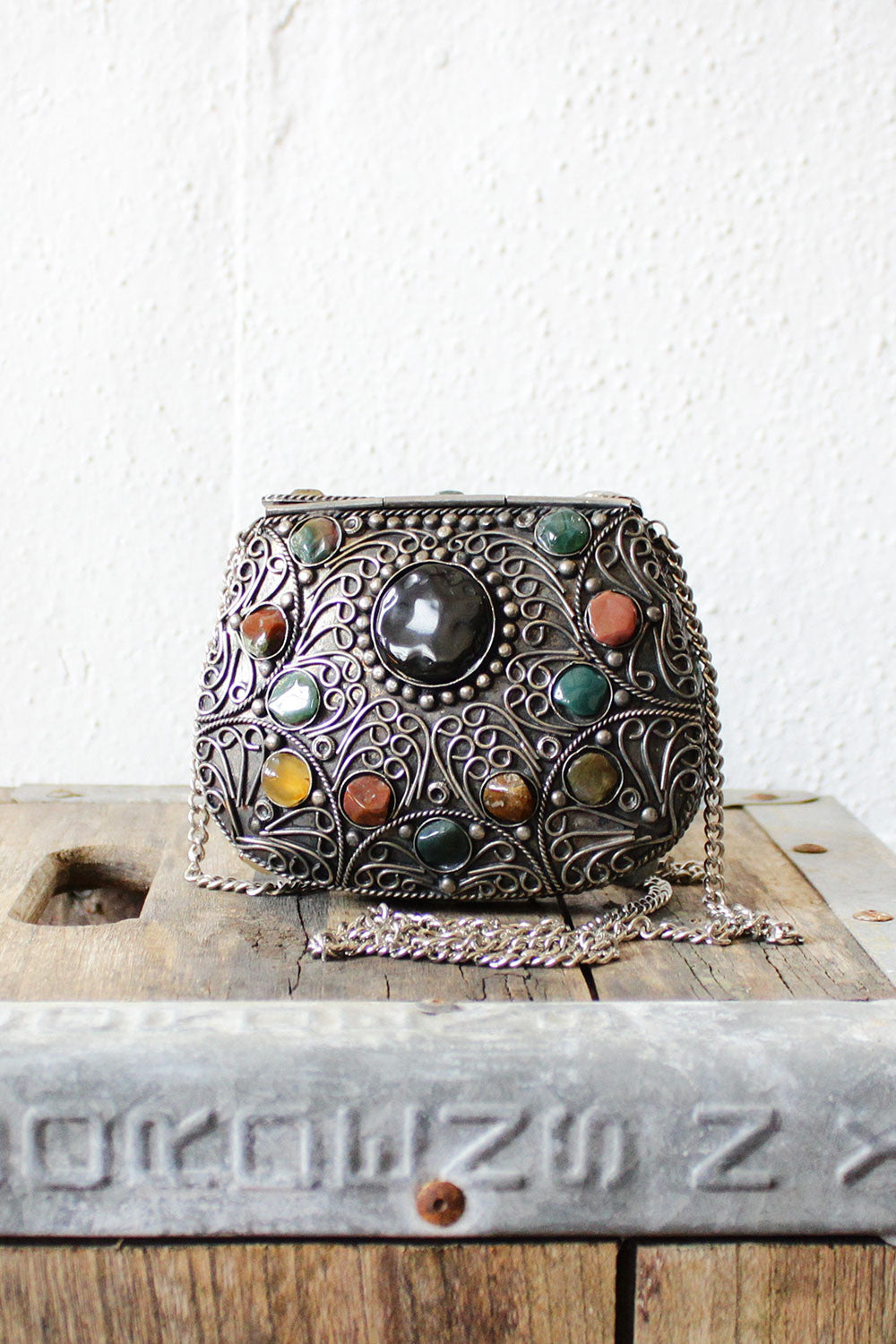 SAJAI Gemstone Metal Purse online