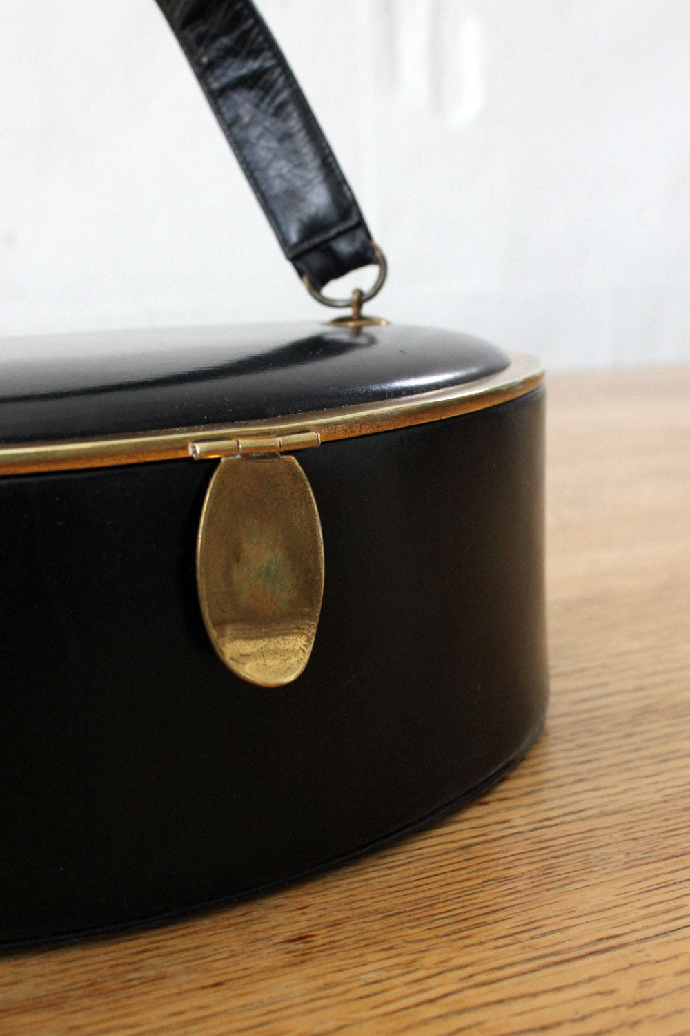 Wilcof Brass Rimmed Box Bag