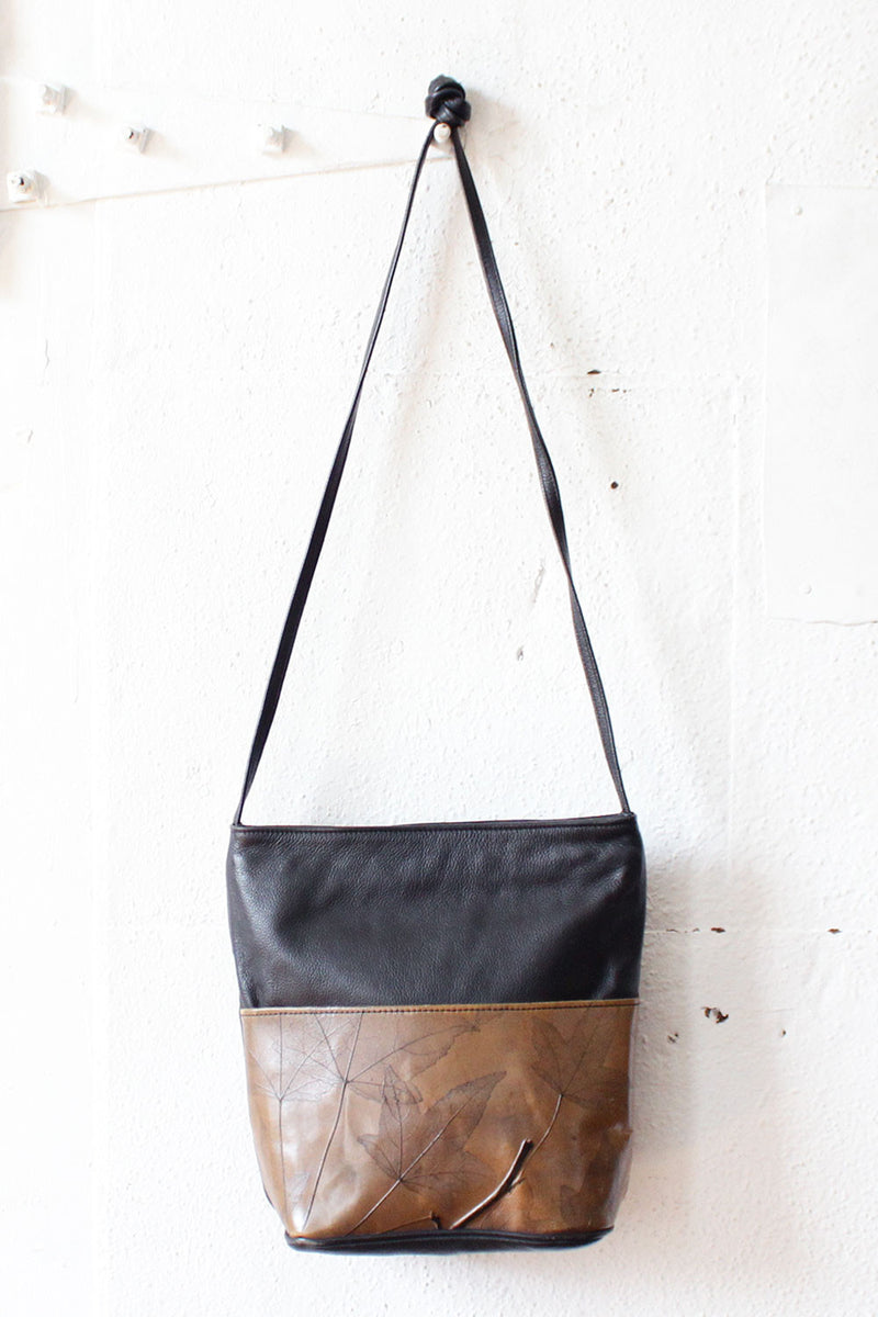 Leafy Leather Tote