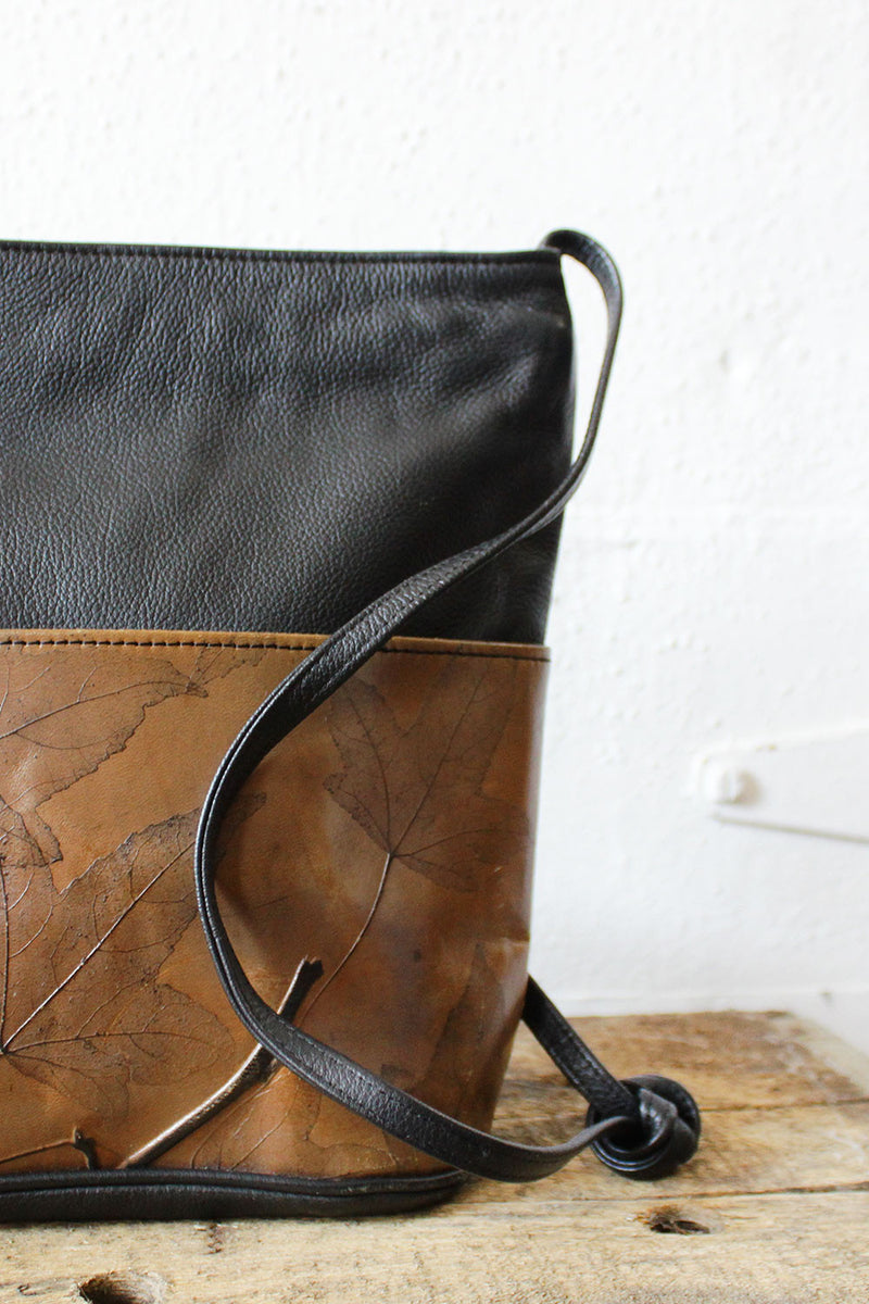 Leafy Leather Tote