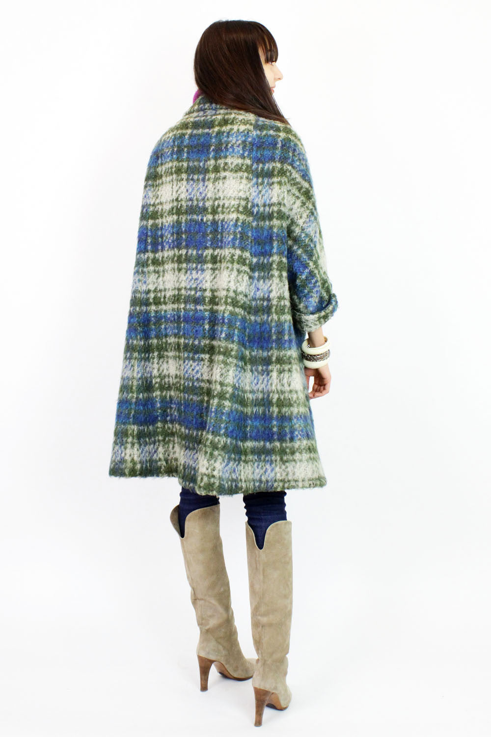 SALE... Plaid Swing Coat