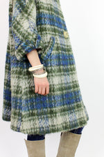 SALE... Plaid Swing Coat