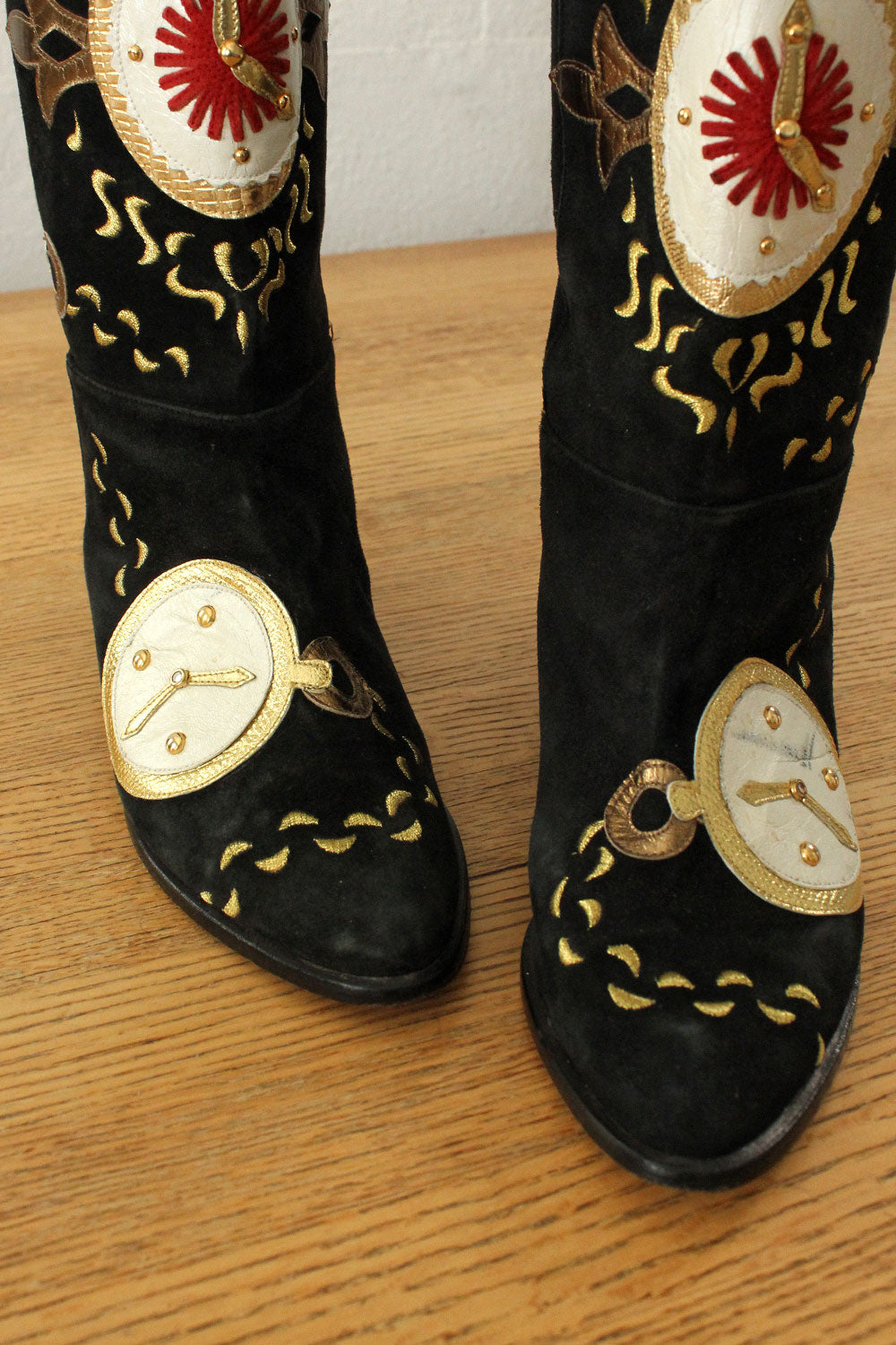 Zalo Novelty Clock Boots 6