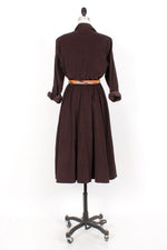 Espresso Corduroy Shirtdress M/L