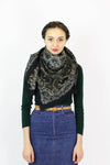 dark green scarf