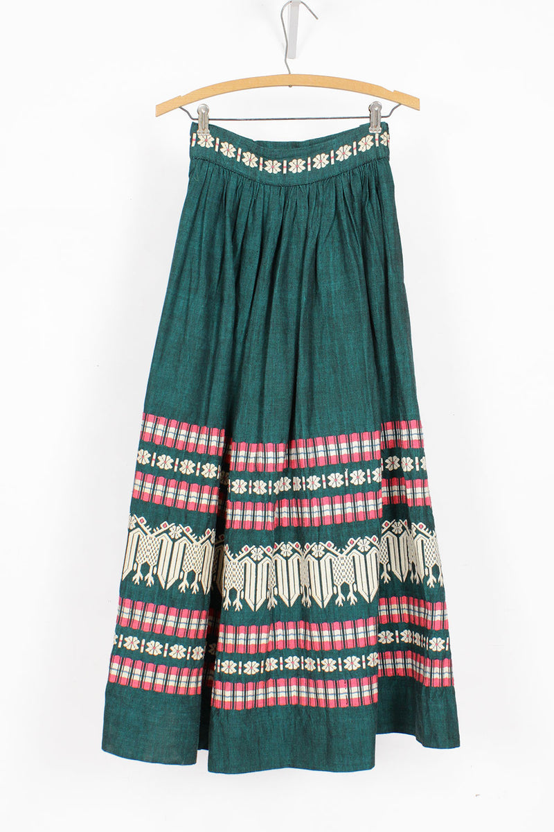 Guatemalan Embroidered Skirt XS