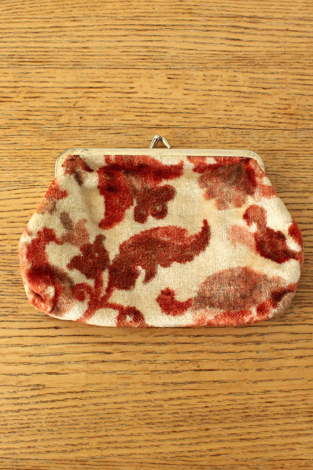 Coral Chenille Change Purse