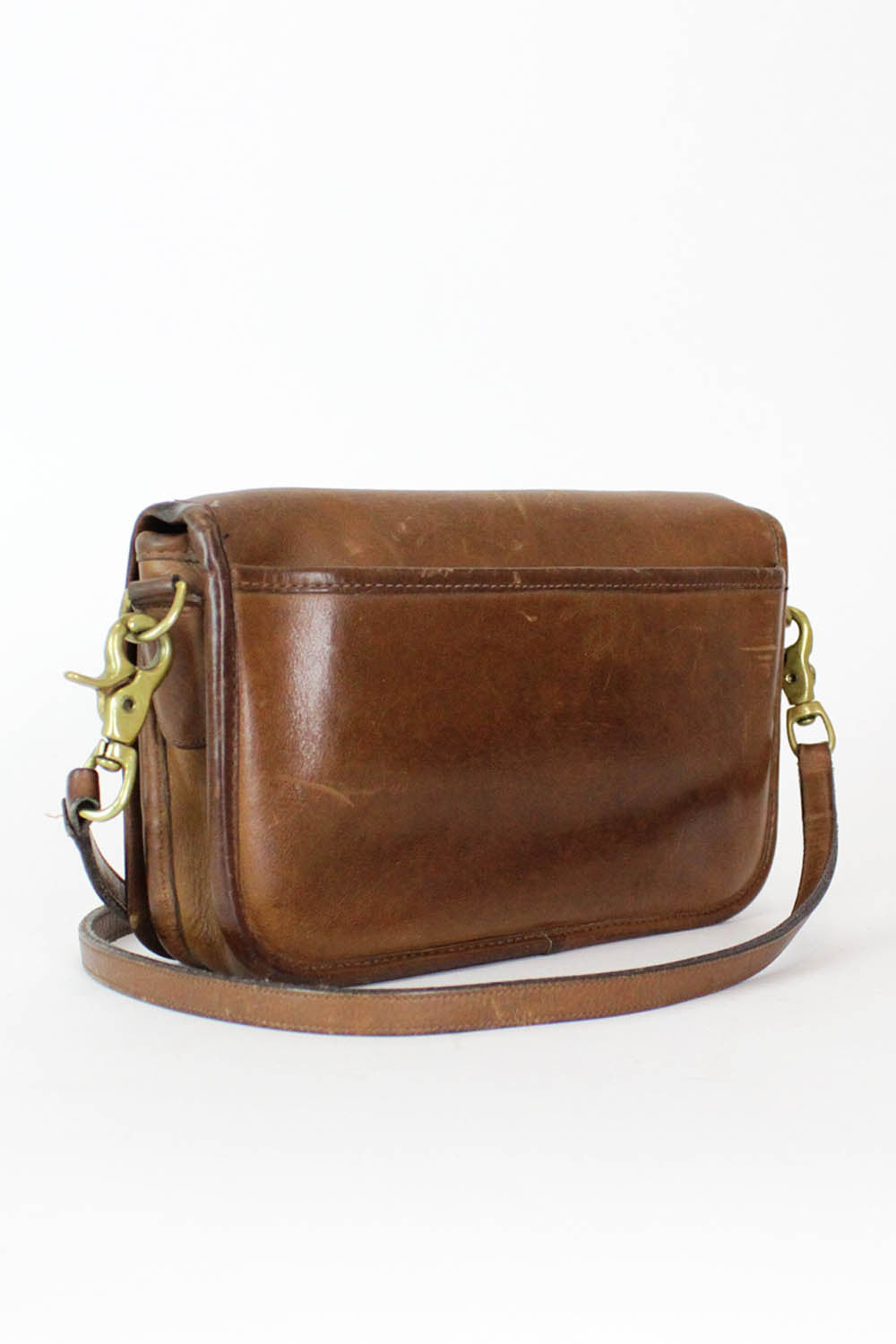 70s Coach Chestnut Leather Crossbody