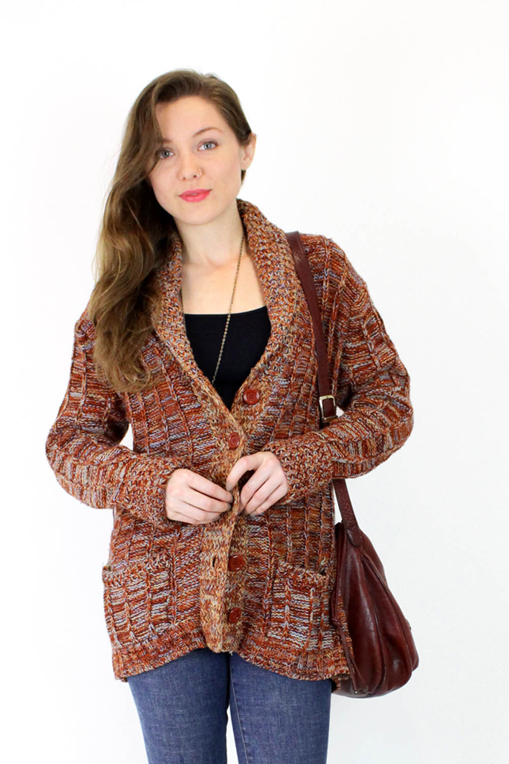 70s long cardigan