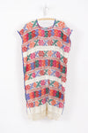 70s Colorful Open Weave Smock Dress