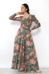 Sparrow Botanical Maxi Sweep Dress XS-M