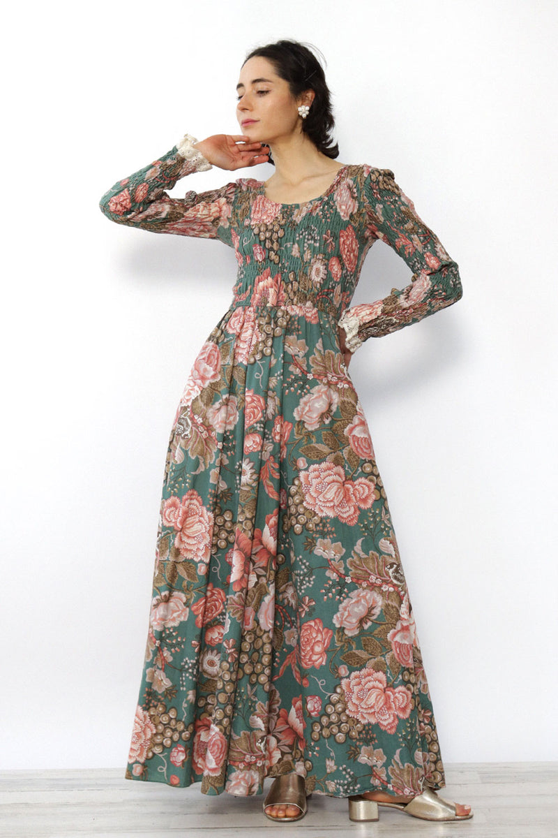 Sparrow Botanical Maxi Sweep Dress XS-M