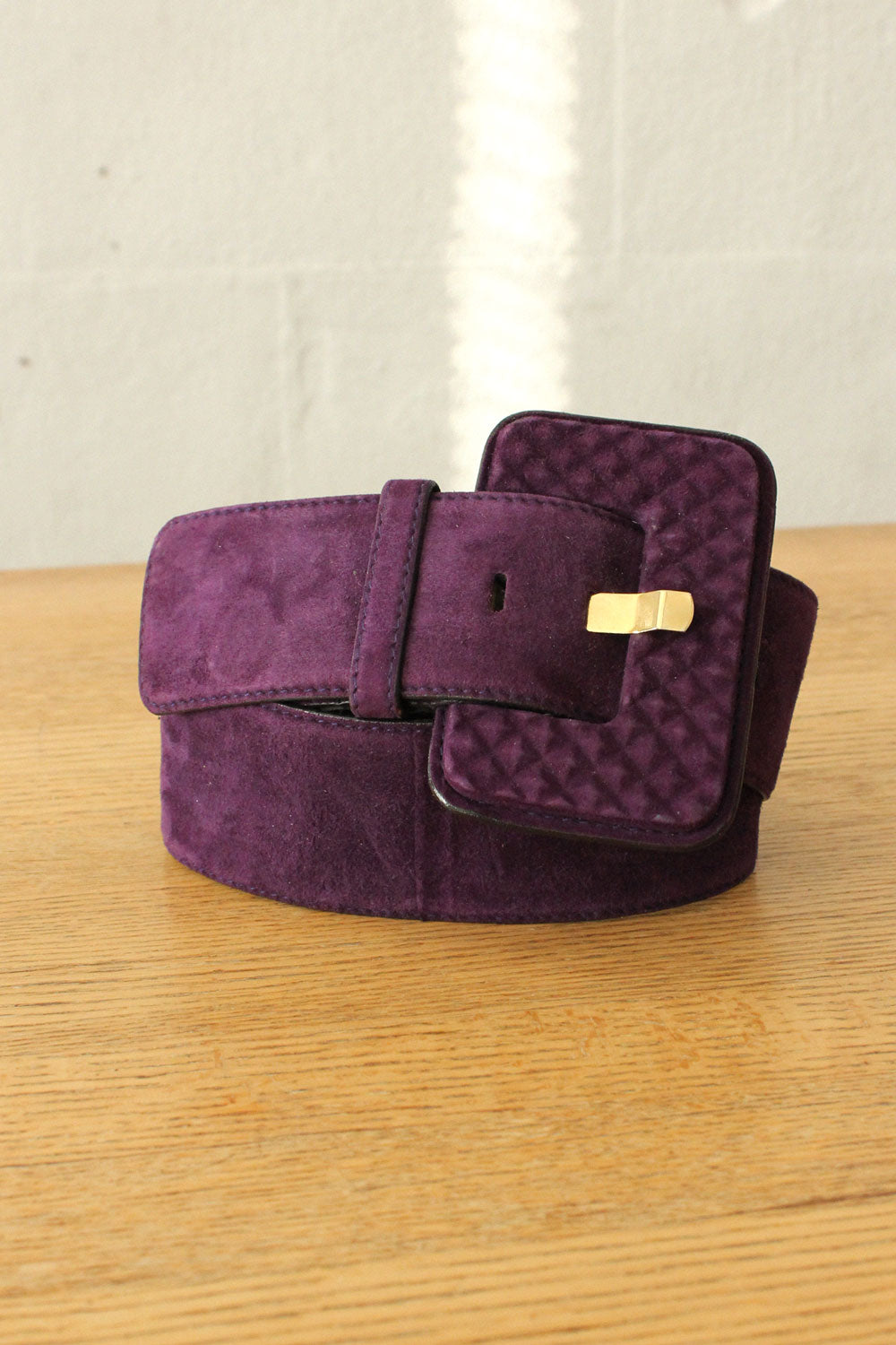 Escada Violet Suede Belt M/L