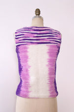 Ombré Purples Handknit Vest S-L