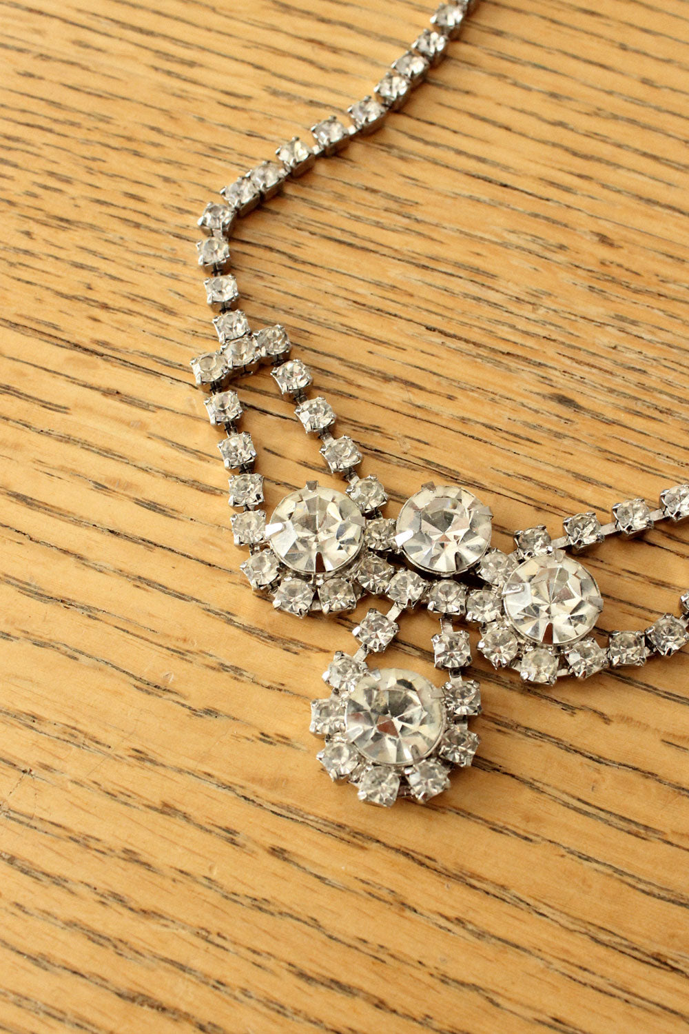 Rhinestone Scallop Necklace