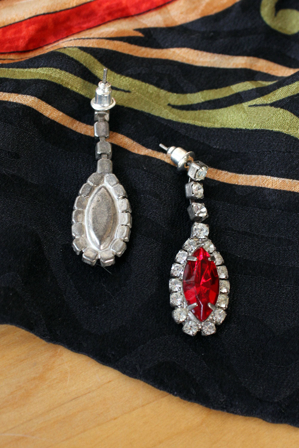 Ruby Red Gem Dangles