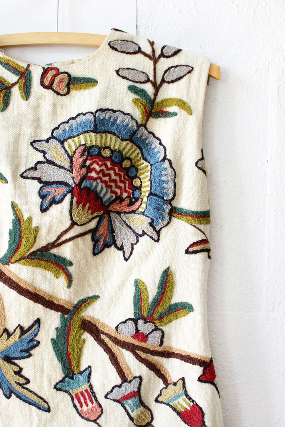 Embroidered Botanical Dress S/M