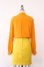 Marigold Silk Blouse S