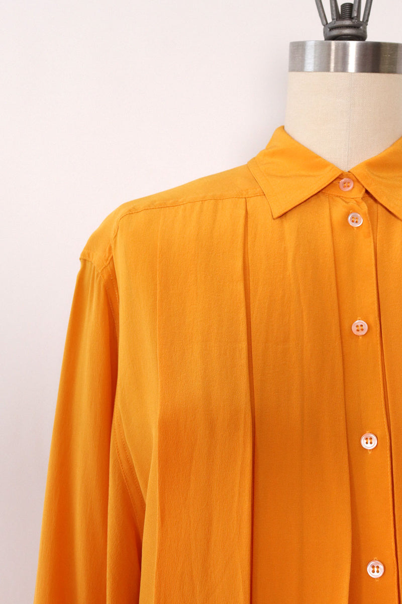 Marigold Silk Blouse S