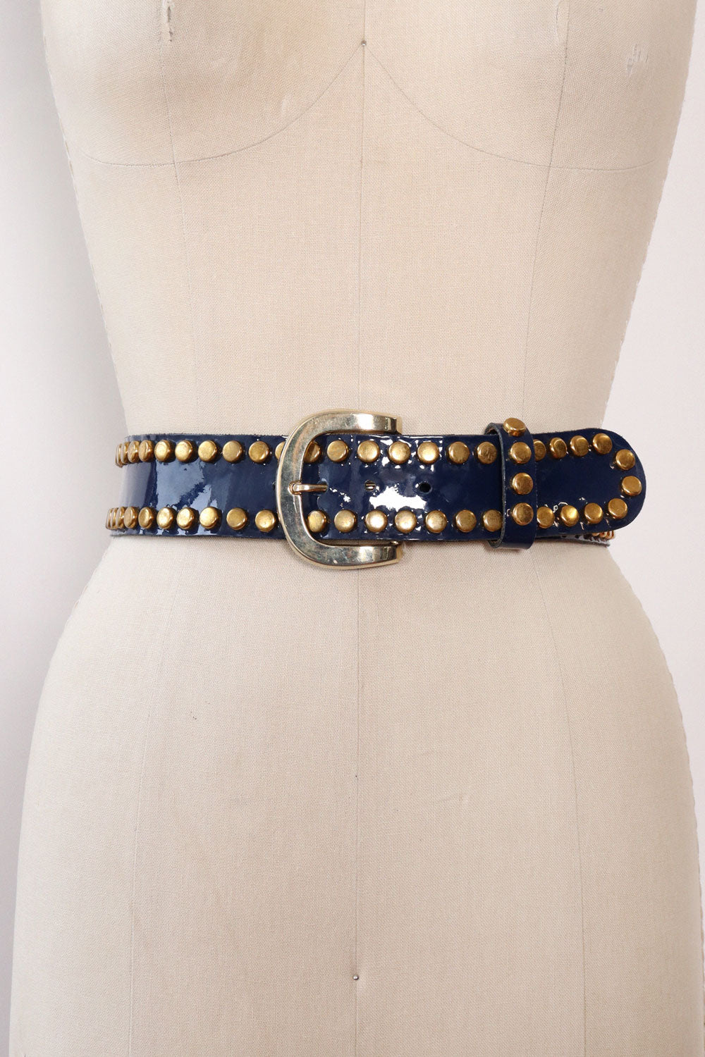 Calderon Studded Navy Belt