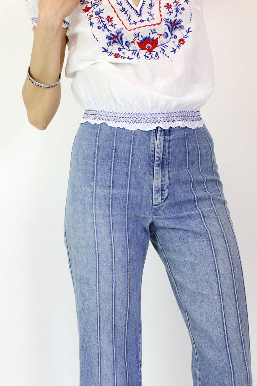 1970s High Waist Levis Denim Bell Bottoms XS