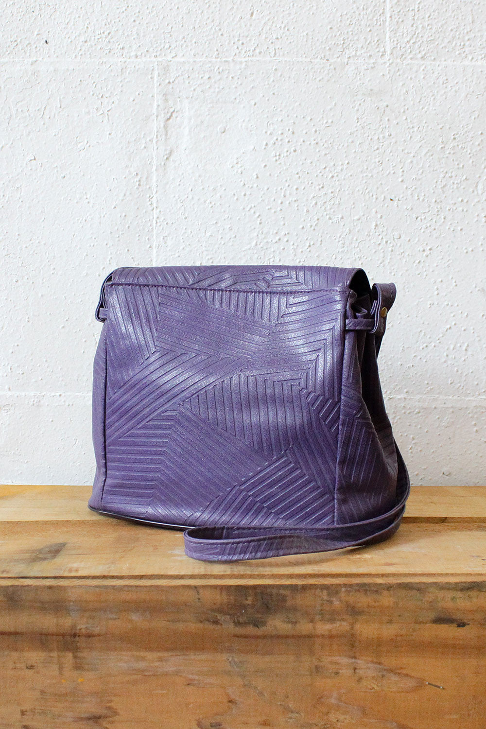 Grape Purple Geometry Purse