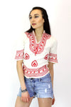 70s Grecian Folk Top XS/S