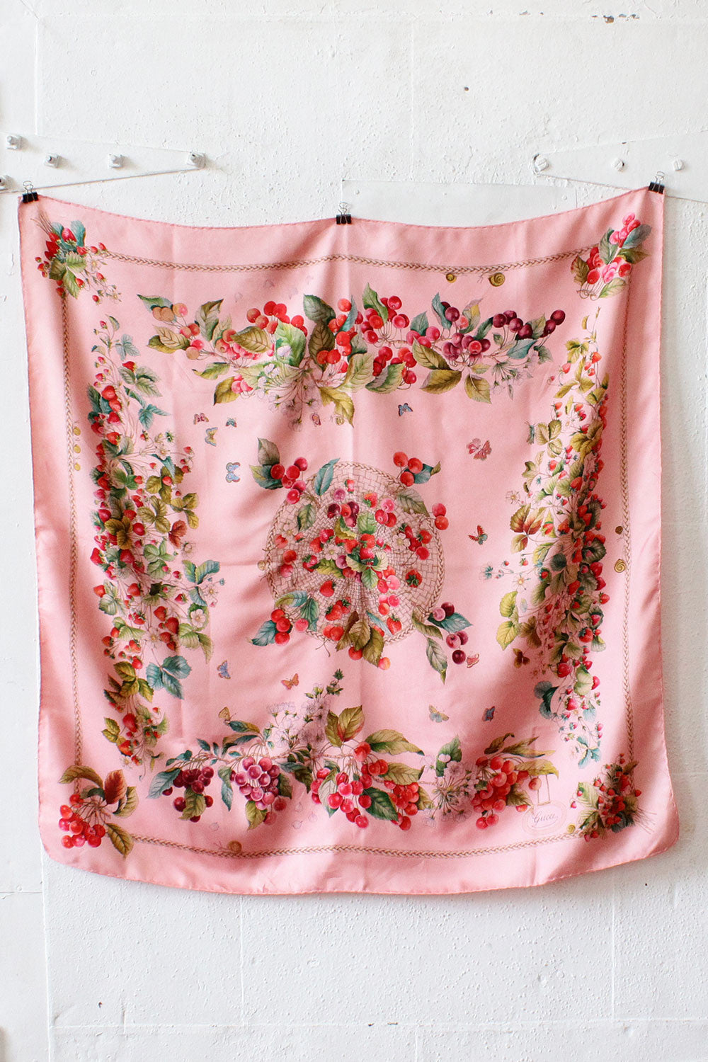 Gucci Silk Berries & Bugs Scarf