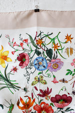 Gucci Blush Border Flora Silk Scarf