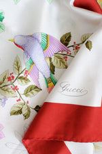 Gucci Silk Hummingbird Scarf