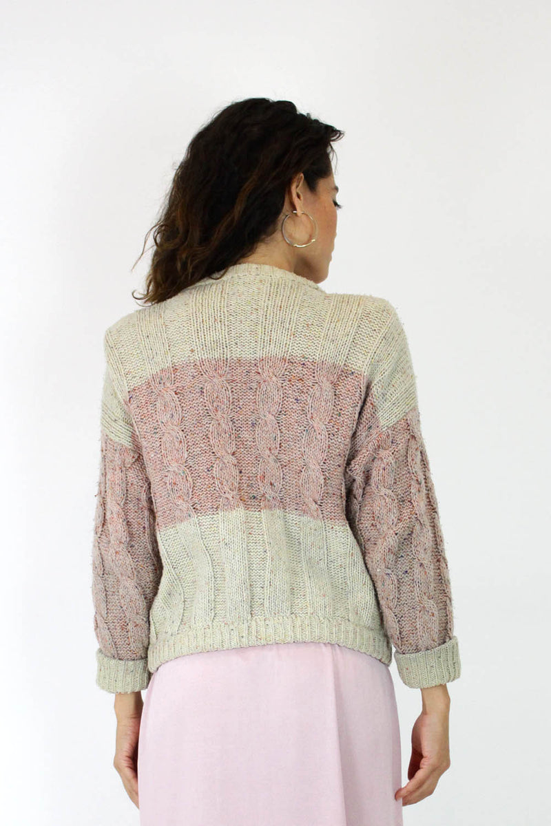 Oatmeal Nubby Cardigan M