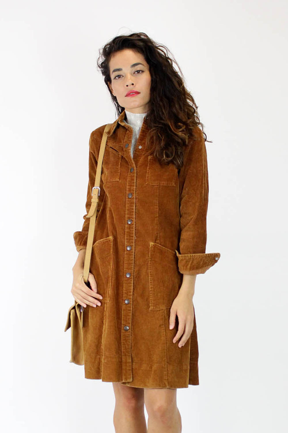 corduroy shirt dress