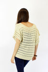 cream knit sweater