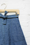 70s Denim Wrap Skirt