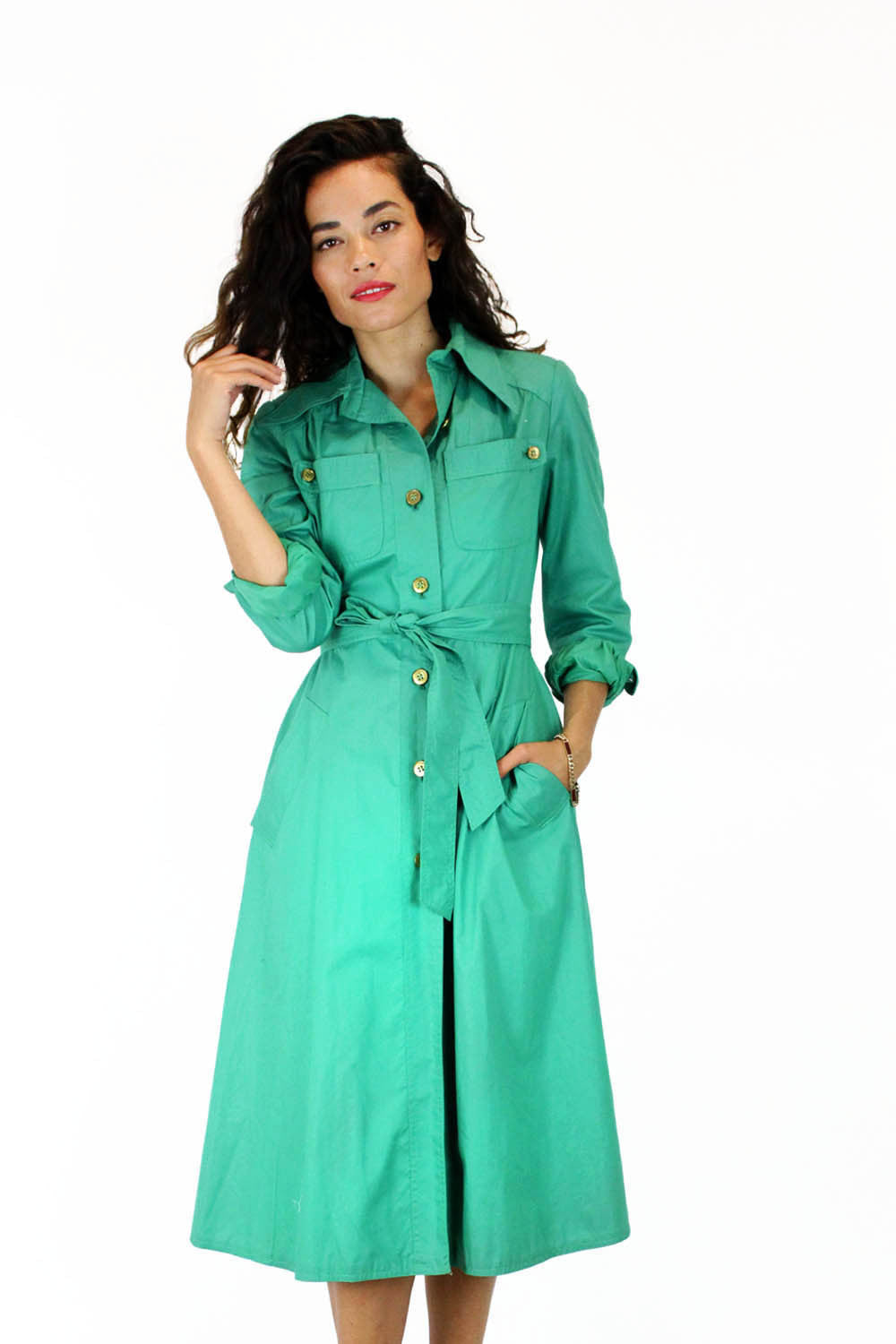 vintage trench dress